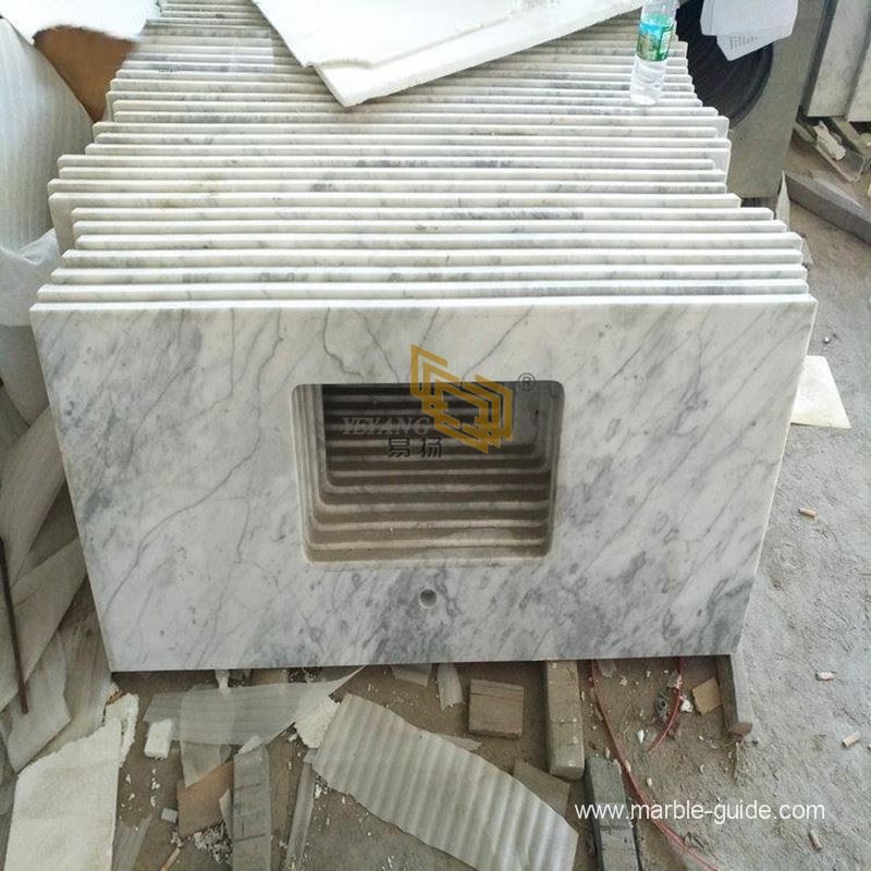 New carrara white marble bathroom vanity top 03 product-1-1