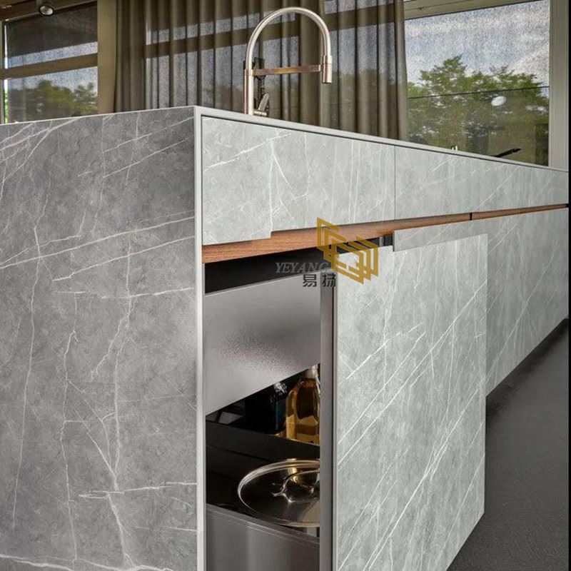 Thin slab sintered stone for kitchen cabinet Thin slab sintered stone for kitchen cabinet