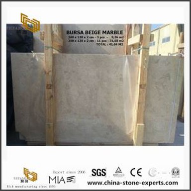 Bursa Beżowy Marmur Do Płytek Podłogowych Łazienek Z Porcelany Dostawcy