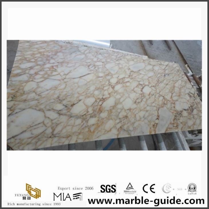 Factory Price Afyon Yellowish Marble Yellow Color For Luxury Interior Wall Design