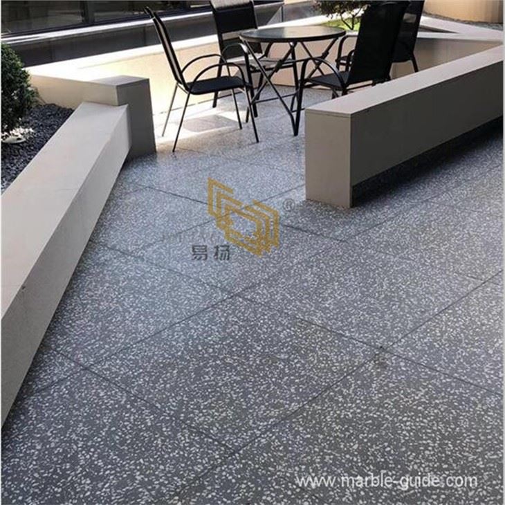 Dark Gray Terrazzo Flooring