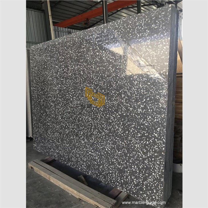 Dark Gray Terrazzo Flooring